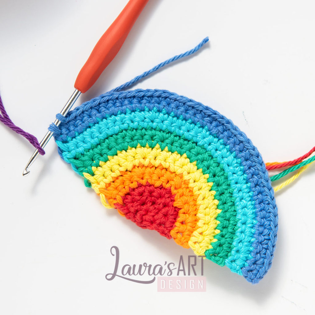 Rainbow crochet free pattern