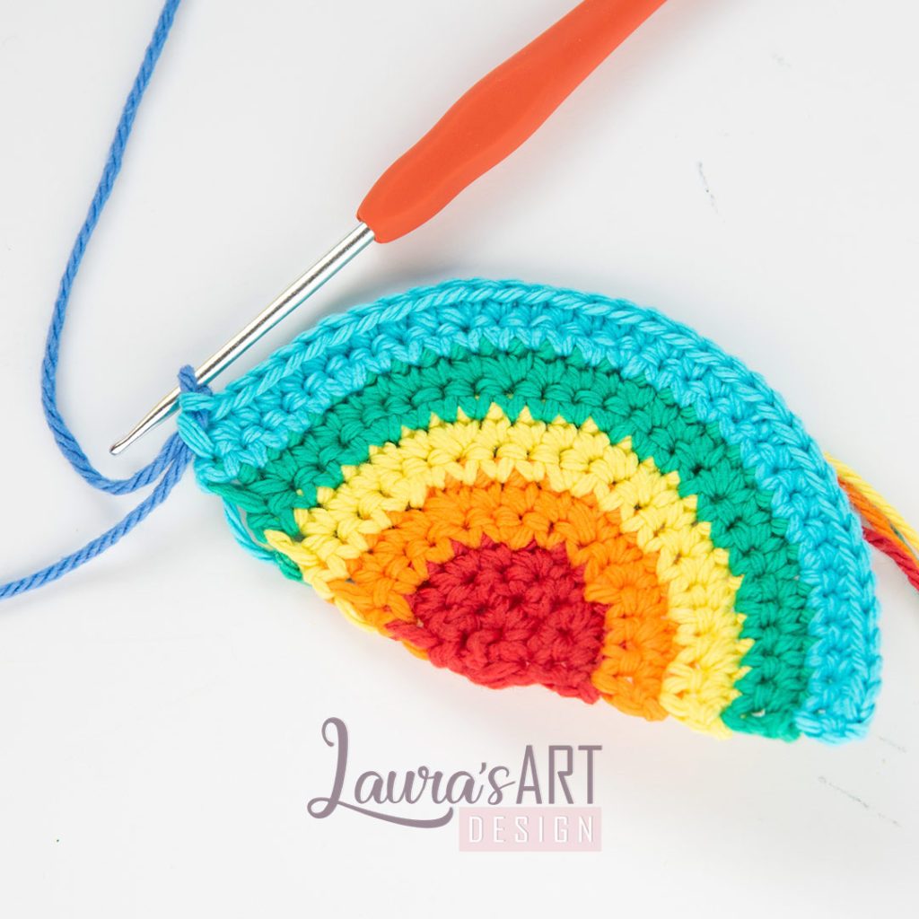 Rainbow crochet free pattern
