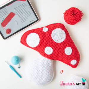 Almohada de Hongo a Crochet 🍄