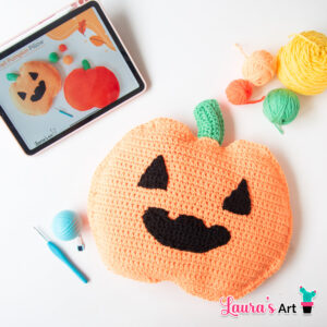 Crochet Pumpkin Pillow - Pattern