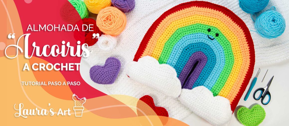Almohada de Arcoiris a Crochet - XL Amigurumi