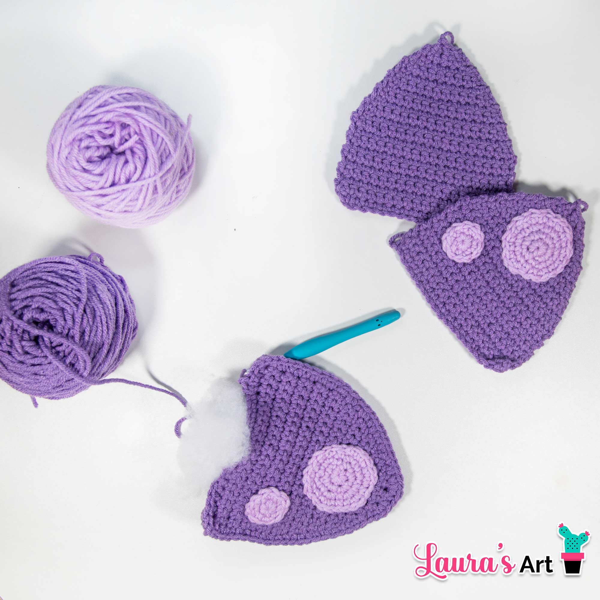 Amigurumi XL de Mariposa a Crochet