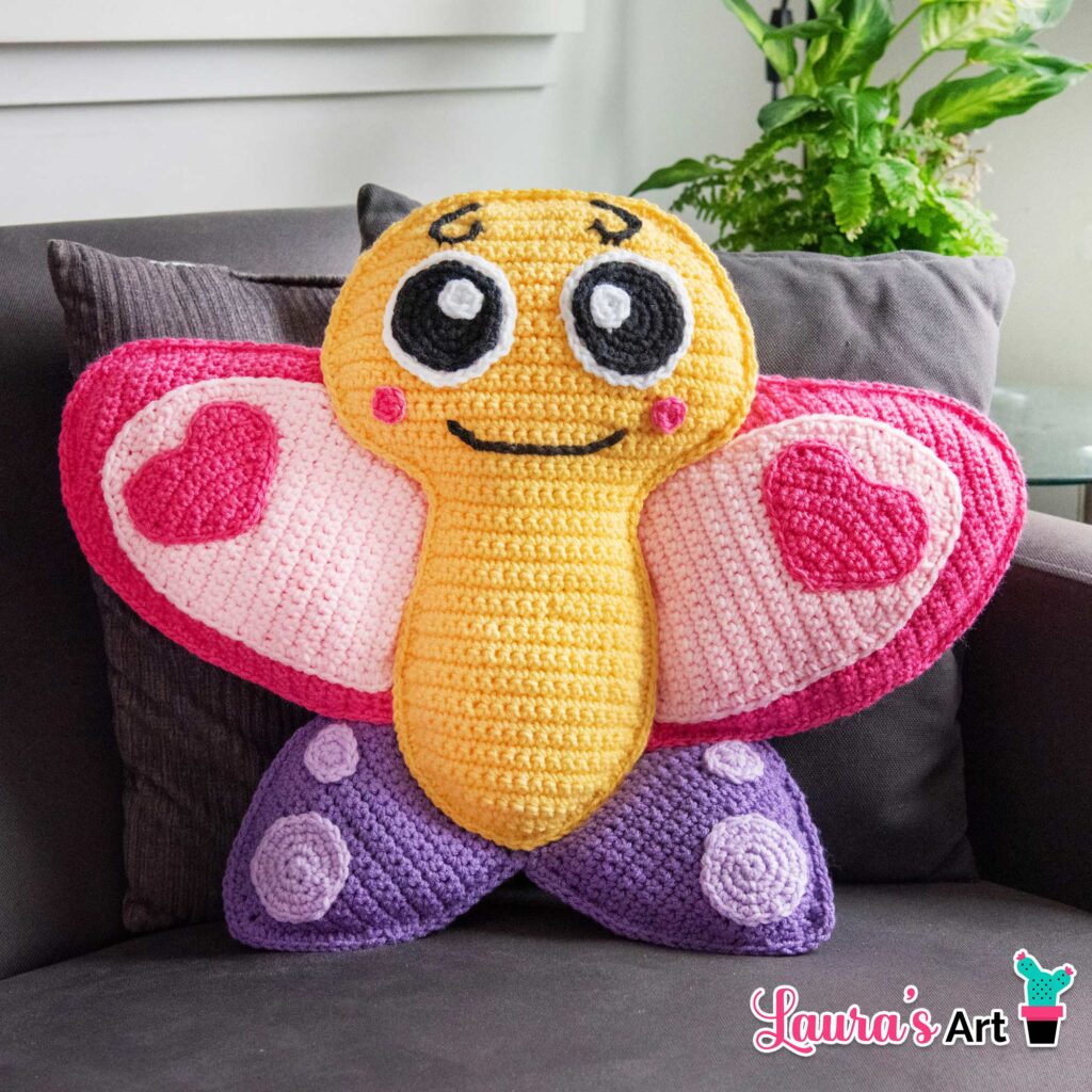 Amigurumi XL de Mariposa a Crochet