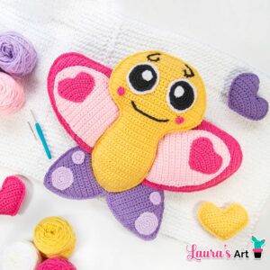 Amigurumi XL de Mariposa a Crochet