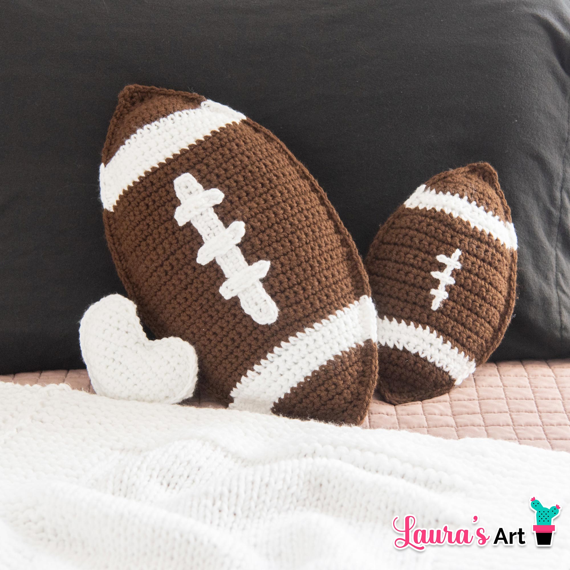 Crochet Football Pillow - PDF Crochet Pattern