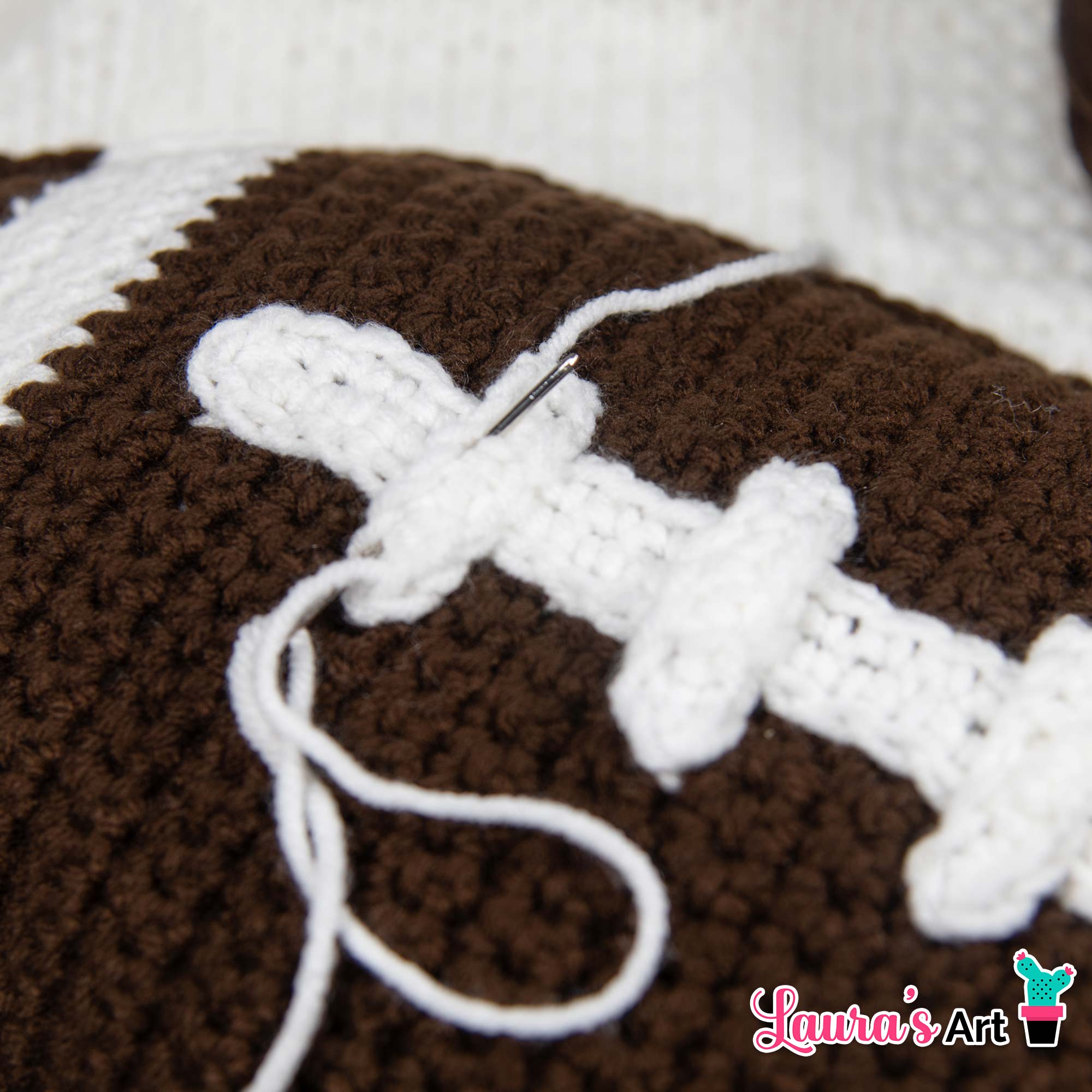 Crochet Football Pillow - PDF Crochet Pattern