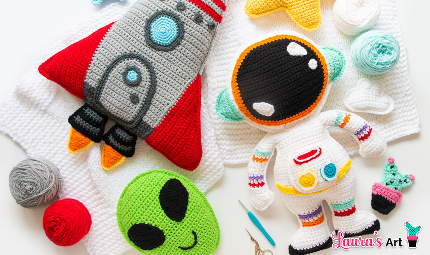 Crochet Your Own Space Pillows 🚀✨