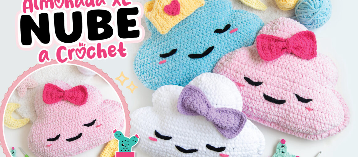 Tierna nube a crochet para celebrar la llegada de un bebé ☁️