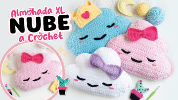 Tierna nube a crochet para celebrar la llegada de un bebé ☁️