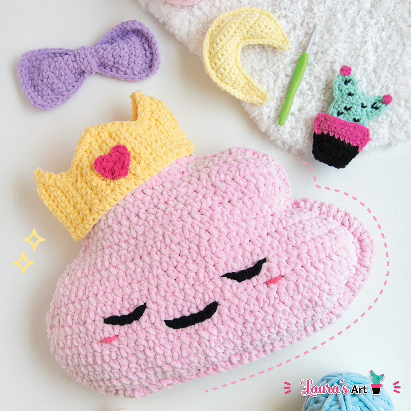 Almohada XL de Nube a Crochet - Amigurumi XL