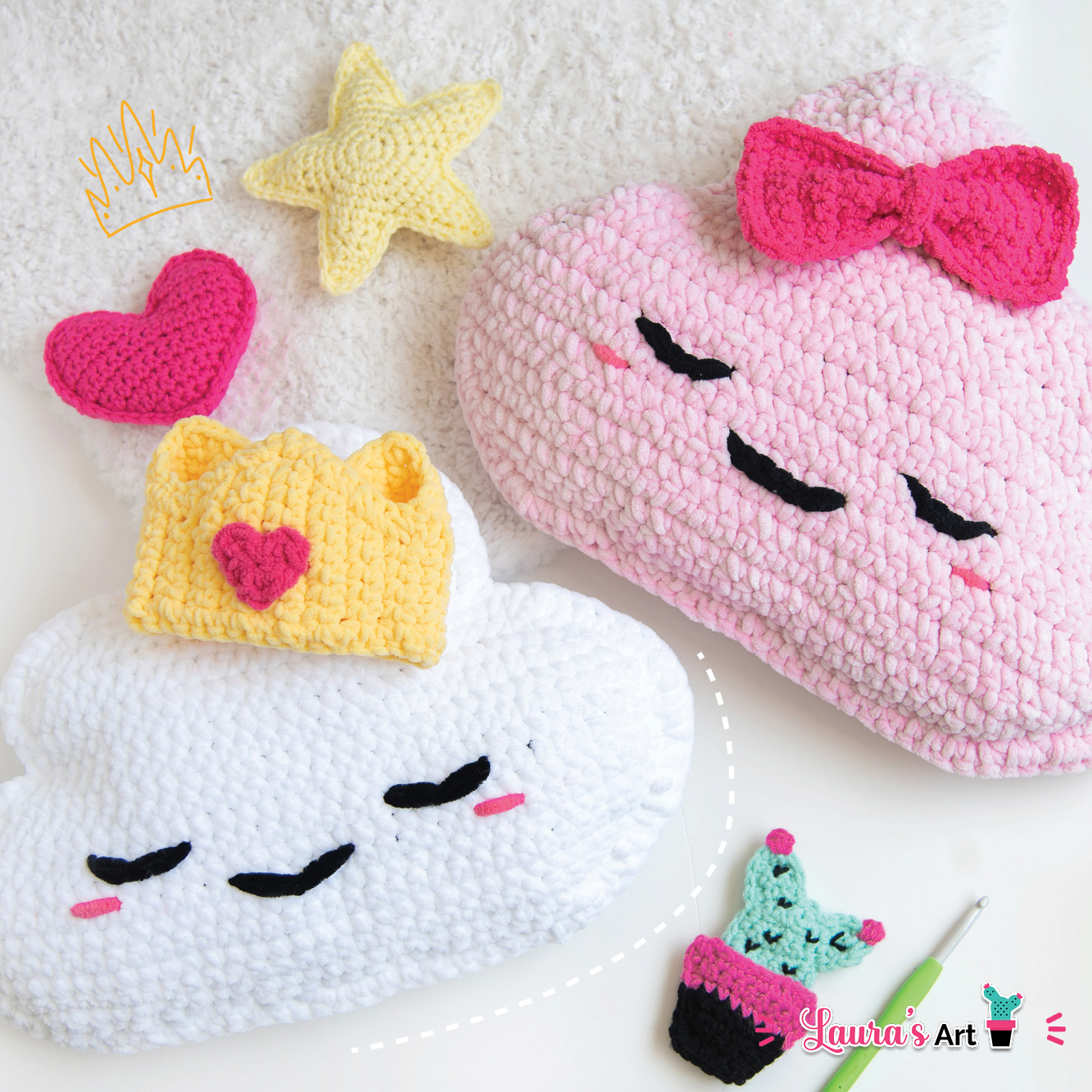 Almohada XL de Nube a Crochet - Amigurumi XL