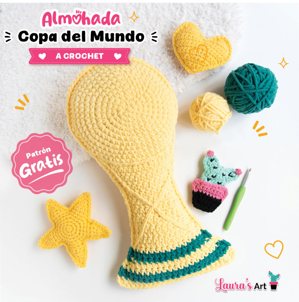 Almohada - Amigurumi de Copa del Mundo a Crochet