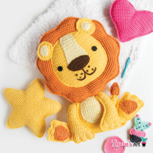 Crochet Lion Pillow Pattern PDF
