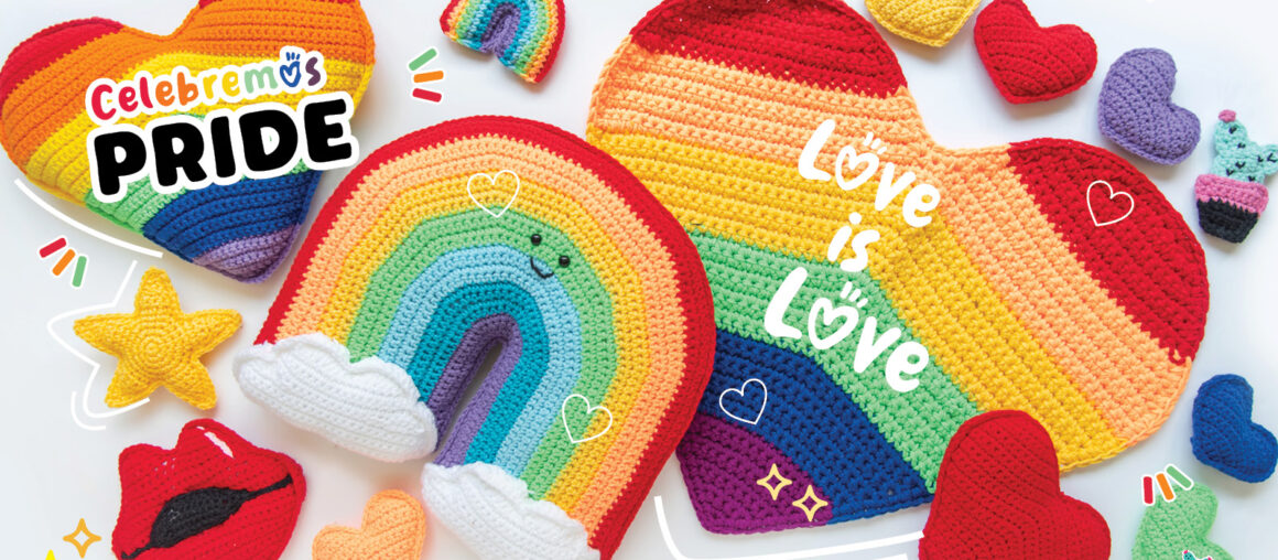 ¡Celebremos el Pride con algunos divertidos Arcoíris a crochet! 🌈